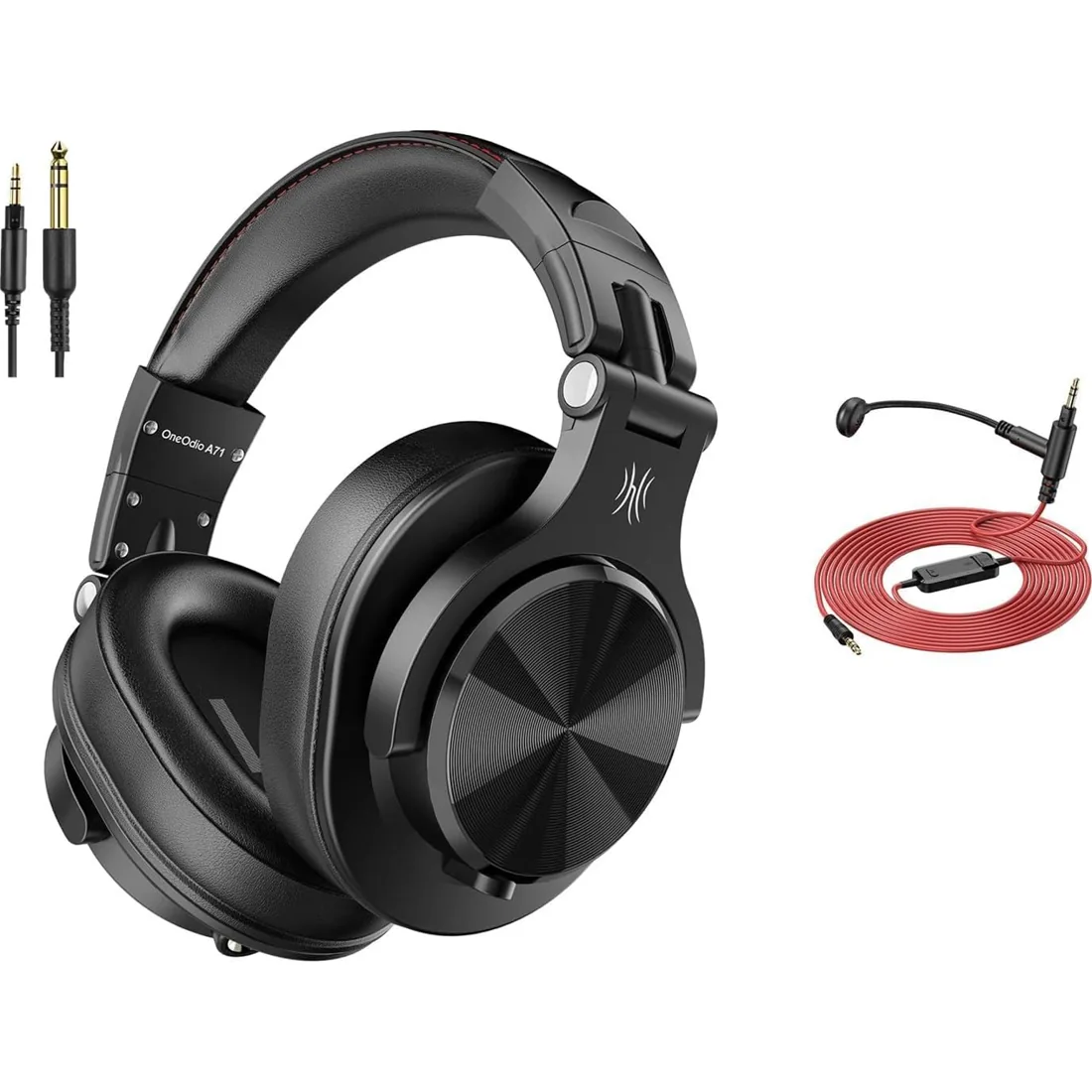 OneOdio A71 — Headphones + boom microphone cable