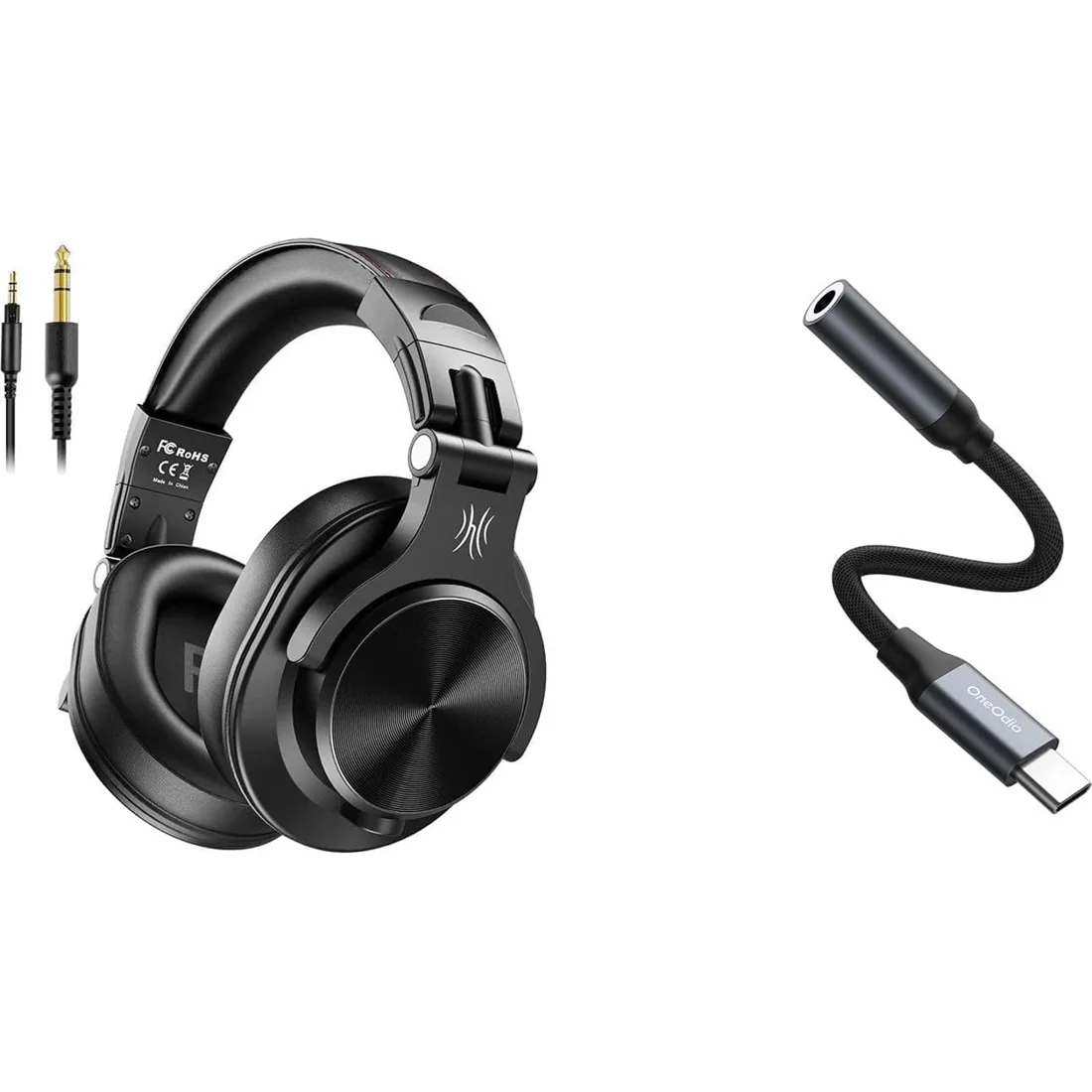 OneOdio A71 — Headphones + USB-C adapter