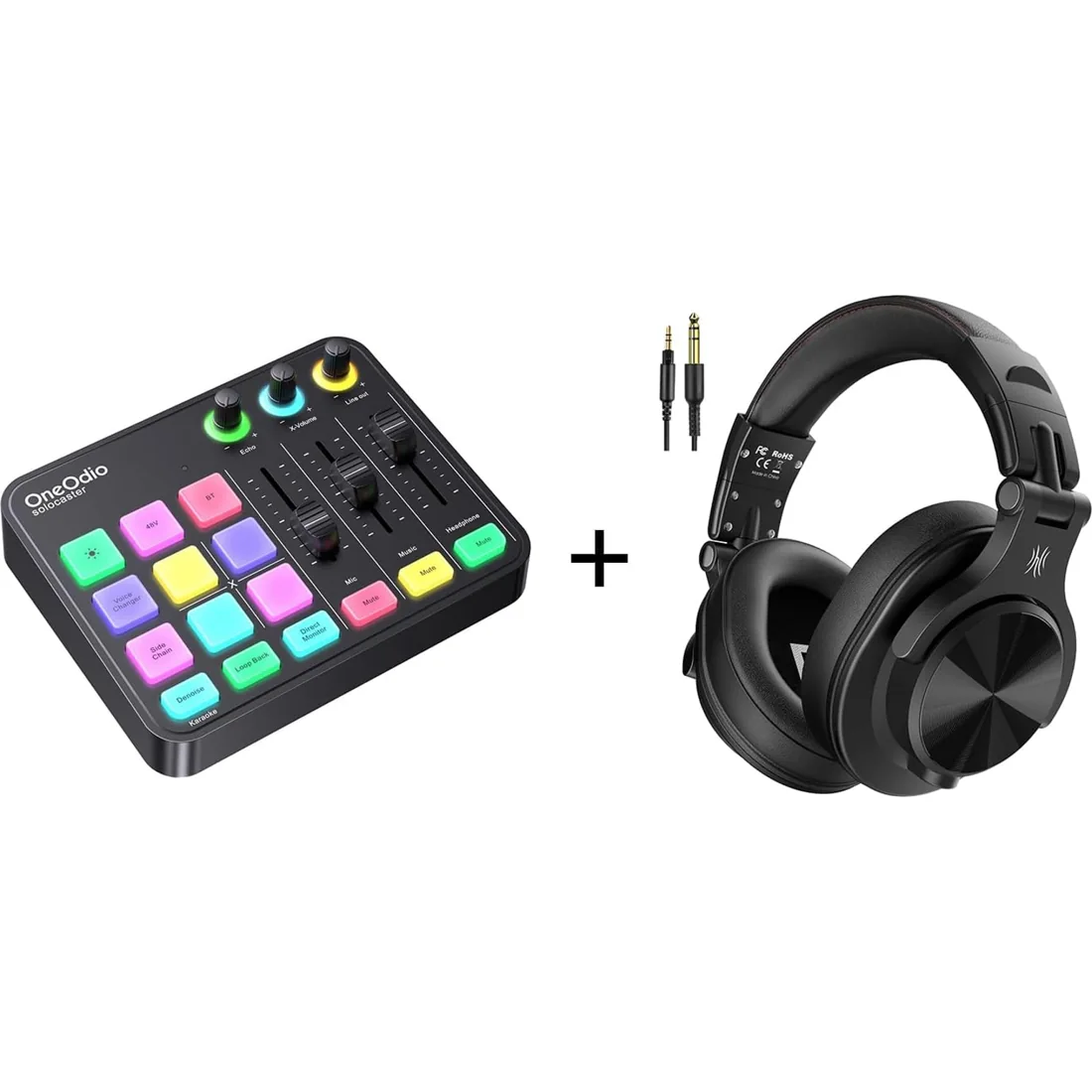 OneOdio A71 — Headphones + Solocaster mixer